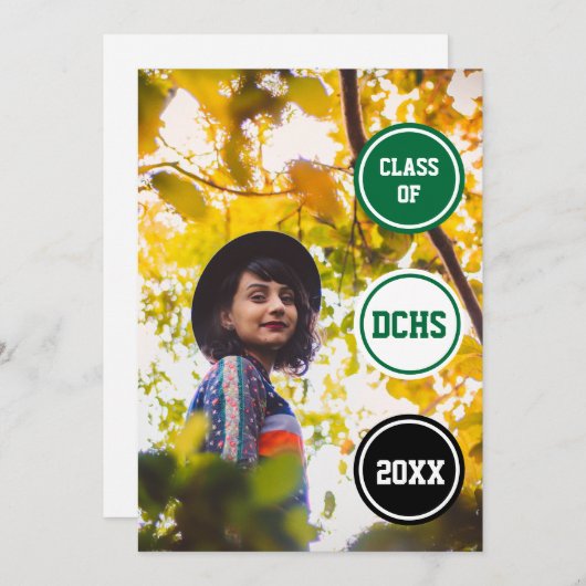 Foto-Abschluss Einladung (Vorne/Hinten)