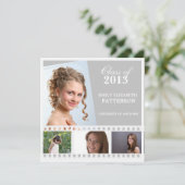 Foto-Abschluss Einladung (Stehend Vorderseite)