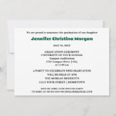 Foto Abschluss Einladung (Rückseite)