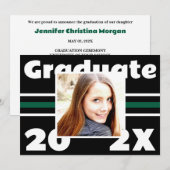 Foto Abschluss Einladung (Vorne/Hinten)