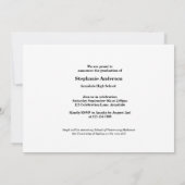 Foto Abschluss - Einladung (Rückseite)