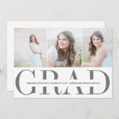 Foto Abschluss - Einladung (Vorne/Hinten)