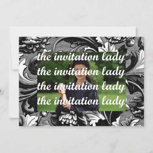 Foto Abschluss Einladung (Rückseite)