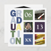 Foto Abschluss Einladung Ankündigungen (Vorne/Hinten)