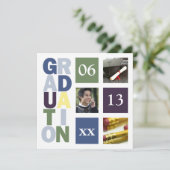 Foto Abschluss Einladung Ankündigungen (Stehend Vorderseite)