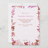 Foto-Abschluss-Einladung für soziale Schmetterling Einladung (Rückseite)