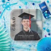 Foto Abschluss Einladung Pappteller (Party)