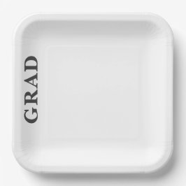 Foto Abschluss Einladung Pappteller