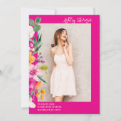 Foto-Abschluss für -Blume Einladung (Rückseite)