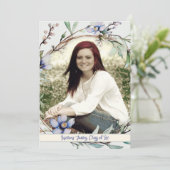 Foto-Abschluss für Blume und Branchen Einladung (Stehend Vorderseite)
