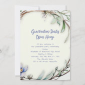 Foto-Abschluss für Blume und Branchen Einladung (Rückseite)