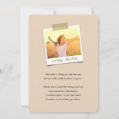 Foto-Abschluss für die Skriptkalligrafie Dankeskarte (Rückseite)