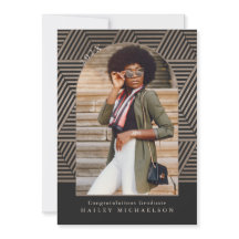 Foto-Abschluss für geometrische in Schwarz und Ta