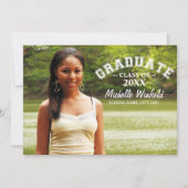 Foto-Abschluss für moderne Textüberlagerung Einladung (Vorderseite)