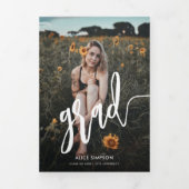 Foto-Abschluss für Pinsel Dreifach Gefaltete Einladung (Cover)