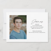 Foto-Abschluss für Skriptklasse Geschlossen Einladung (Rückseite)