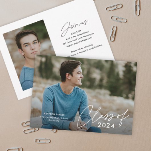 Foto-Abschluss für Skriptklasse Geschlossen Einladung