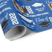 Foto Abschluss-Geschenkwrap Geschenkpapier (Rolleneckpunkt)