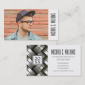 Foto-Abschluss-| gesponnenes Metall Telefonnummerkarte (Vorne/Hinten)