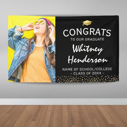 Foto Abschluss Glückwunsch Banner