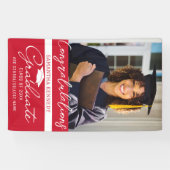 Foto Abschluss Glückwunsch Grad Rote Klasse von 20 Banner (Horizontal)