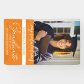 Foto Abschluss Glückwunsch Graduate 2023 Orange Banner (Horizontal)