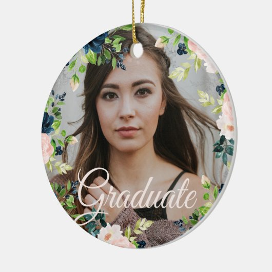 Foto Abschluss Gold-Script-Klasse  Keramik Ornament (Links)