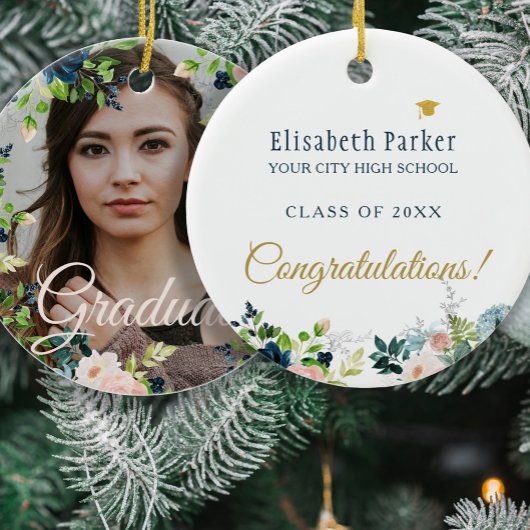 Foto Abschluss Gold-Script-Klasse  Keramik Ornament