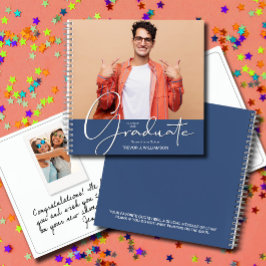 Foto Abschluss Guest Book Keepake Notizblock