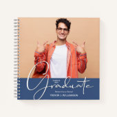 Foto Abschluss Guest Book Keepake Notizblock (Vorderseite)