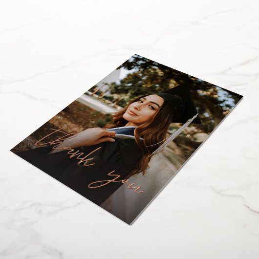 Foto Abschluss Hat Chalkboard V Danke DARK Folieneinladung (Gedreht)