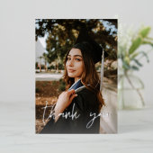 Foto Abschluss Hat Chalkboard V Vielen Dank Folieneinladung (Stehend vorne)