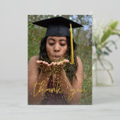 Foto Abschluss Hat Vertical W Foil Vielen Dank Folieneinladung (Stehend vorne)