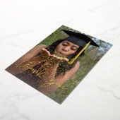 Foto Abschluss Hat Vertical W Foil Vielen Dank Folieneinladung (Gedreht)