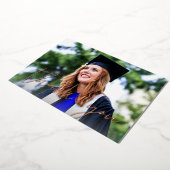 Foto Abschluss Hat White H Foil Danke Karte (Gedreht)