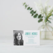 Foto Abschluss| Helle Ananas Telefonnummerkarte (Stehend Vorderseite)