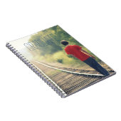 Foto Abschluss High School Graduate Modern Blue Notizblock (Rechte Seite)