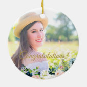 Foto Abschluss Jahr Keramik Ornament (Hinten)