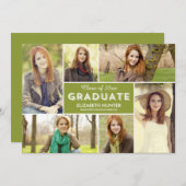 Foto-Abschluss-Karte mit EDITABLE-FARBEN Einladung (Vorne/Hinten)