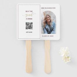 Foto Abschluss Kaufen Sie den Grad a Drink QR Code Fächer