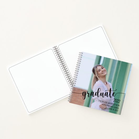 Foto Abschluss Keepake Guest Notizblock (Innenseite)