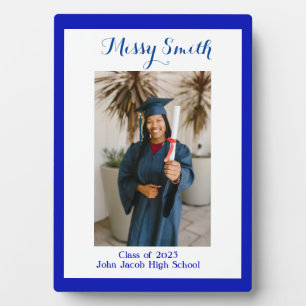 Foto Abschluss, Klasse 2023 Blau Fotoplatte