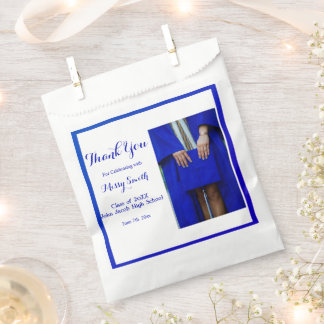 Foto Abschluss, Klasse von 2024 Blue Vielen Dank Geschenktütchen