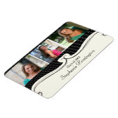 Foto Abschluss-Magnet für Schwarzpolka Punkt 3 Magnet (Linke Seite)