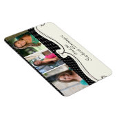 Foto Abschluss-Magnet für Schwarzpolka Punkt 3 Magnet (Rechte Seite)