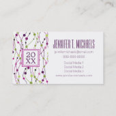 Foto Abschluss| mehrfarbige Punkte Telefonnummerkarte (Rückseite)