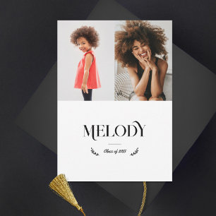 Foto-Abschluss mit zwei Fotos Kinder Ankündigung