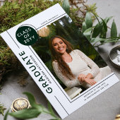 Foto Abschluss Modern Script Green