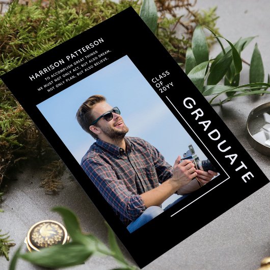 Foto Abschluss Modernes Skript Inspiration Zitat