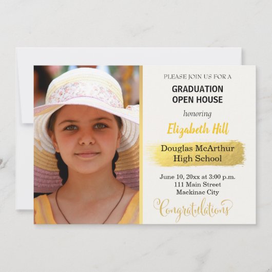 Foto Abschluss Open House Einladung (Vorderseite)